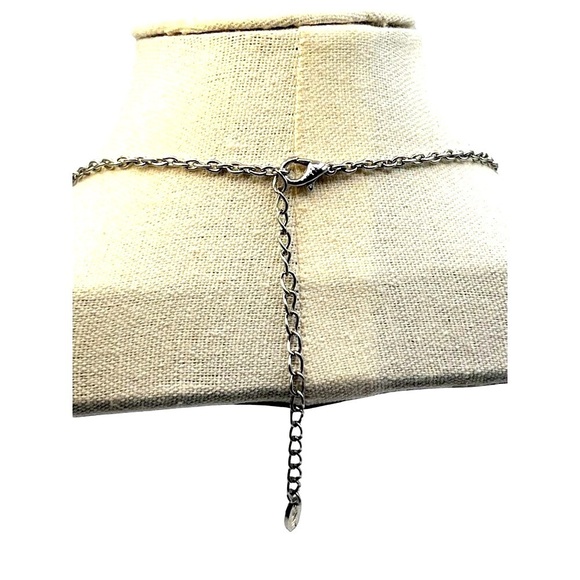 Boho Chic Pink Crystal Chandelier Necklace.   B39 - Picture 5 of 6